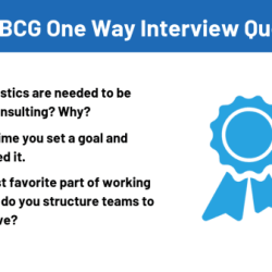 Bcg one way interview questions