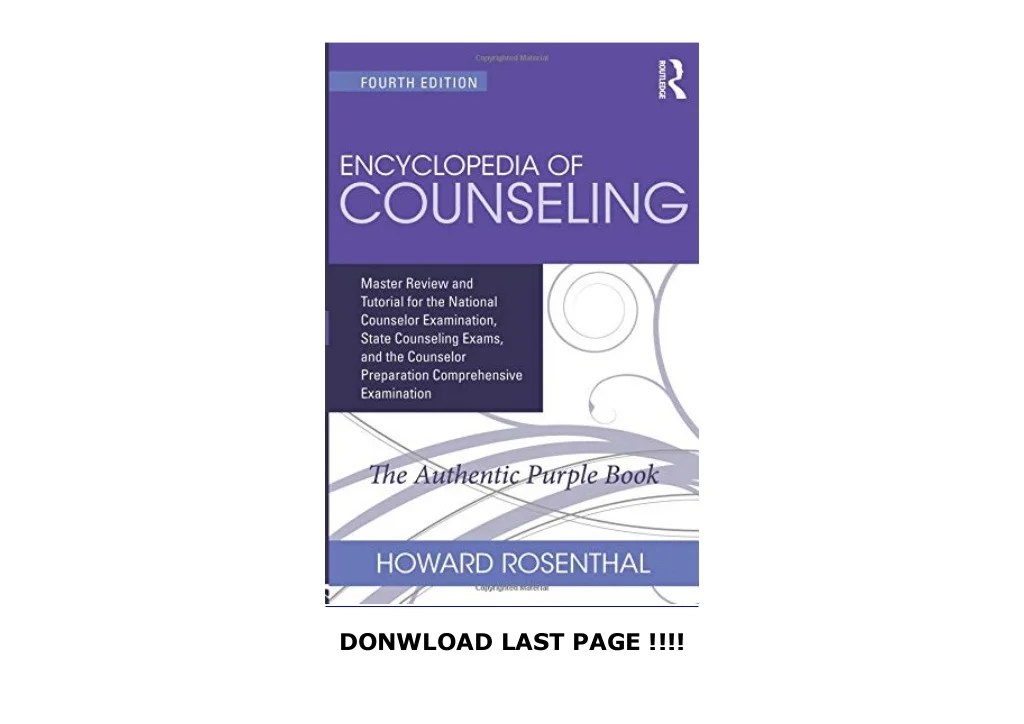 Encyclopedia of counseling 5th edition pdf