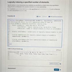 Array specified logically indexing dimensional