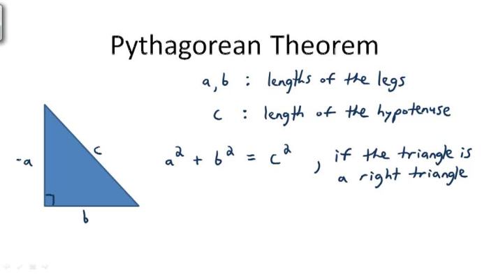 The pythagorean theorem and its converse answers